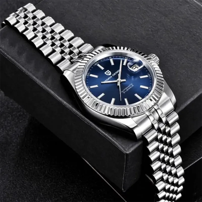 Pagani Design Datejust Blue Dial Men's Watch- PD-1645